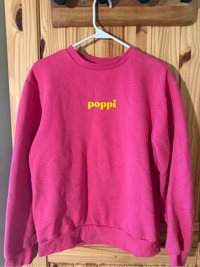 Poppi hot pink sweatshirt